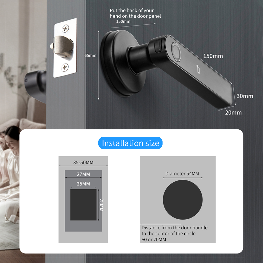 Tuya SmartLife APP BLE Smart F - Door Handle Bar recension och pris