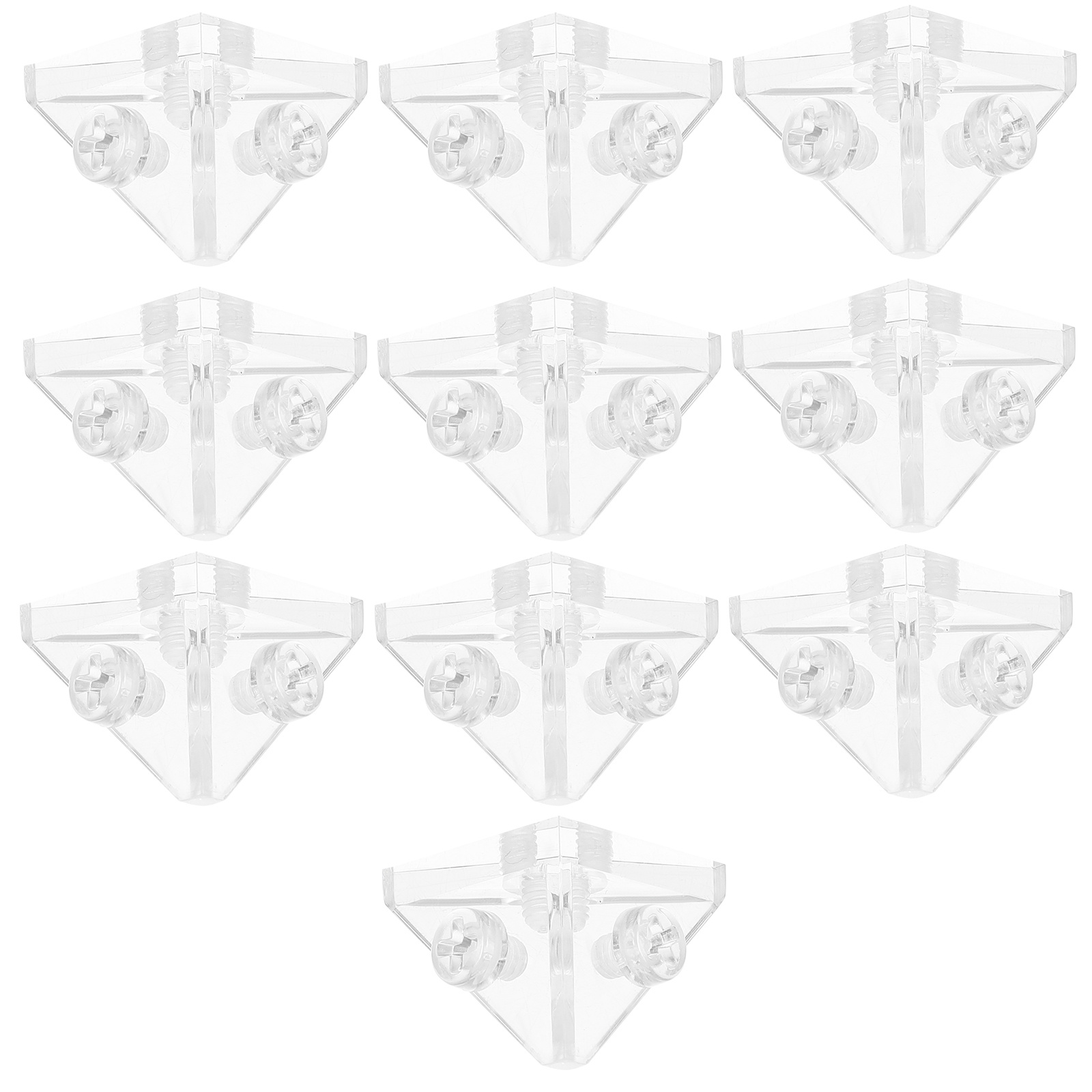 10Pcs Transparent Acrylic Angl - Shelf Bracket Pair recension och pris