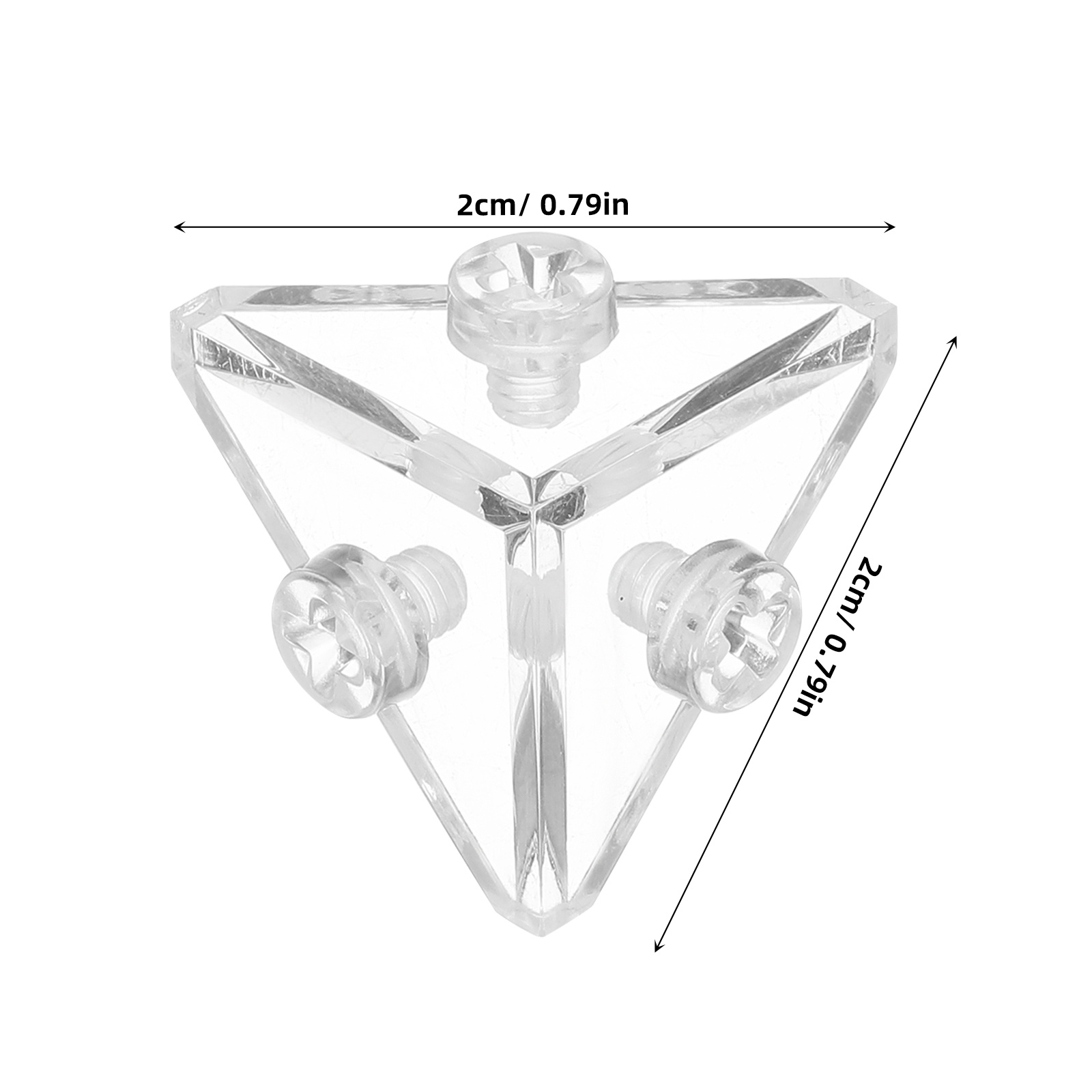 10Pcs Transparent Acrylic Angl - Shelf Bracket Pair recension och pris