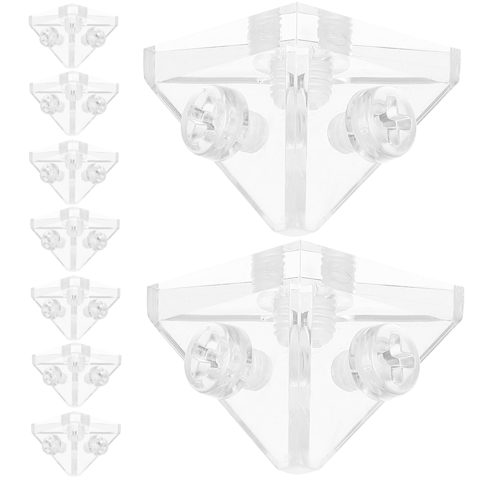 10Pcs Transparent Acrylic Angl - Shelf Bracket Pair recension och pris