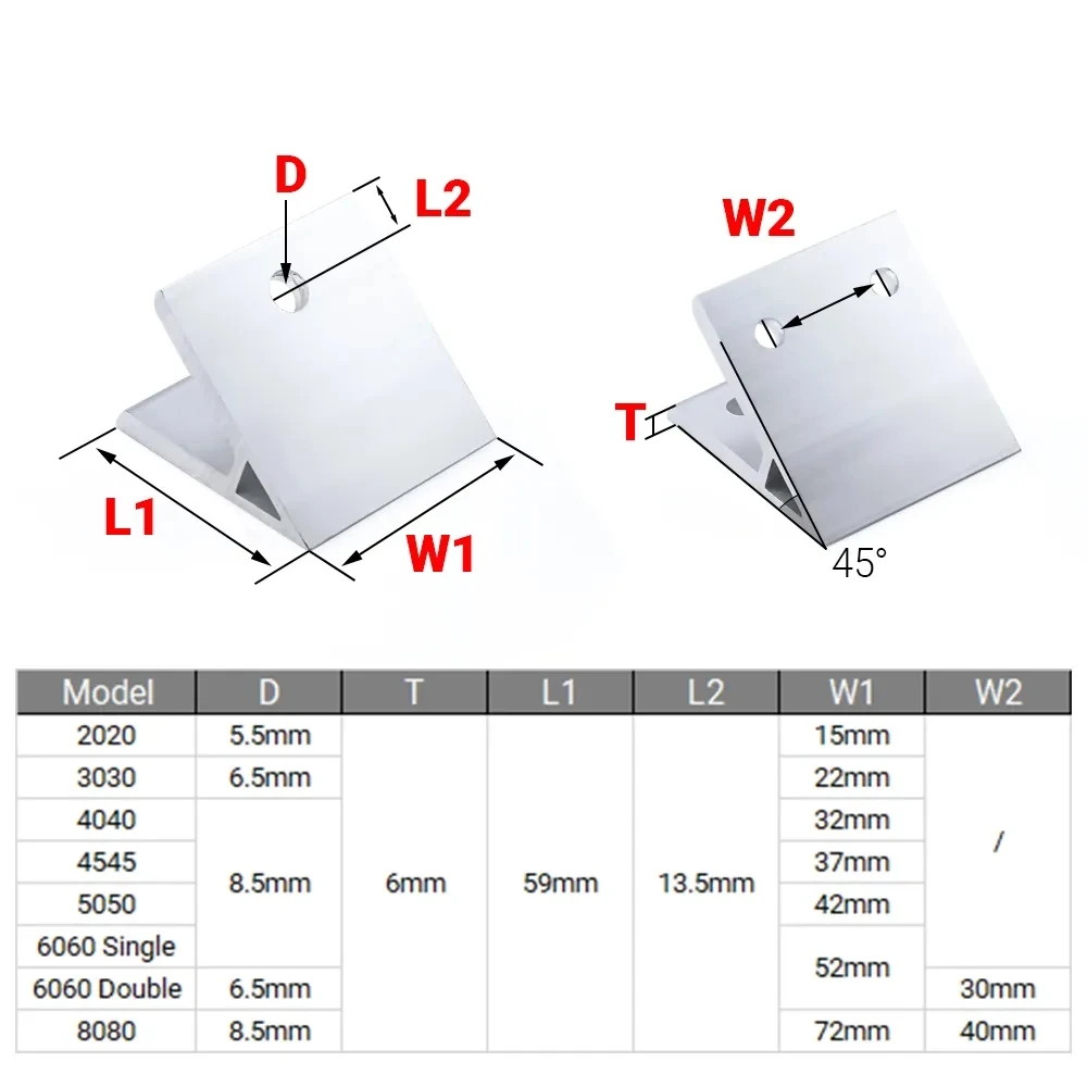 4Pcs 45 Degree Angle Corner Br - Joint Connector Bracket recension och pris
