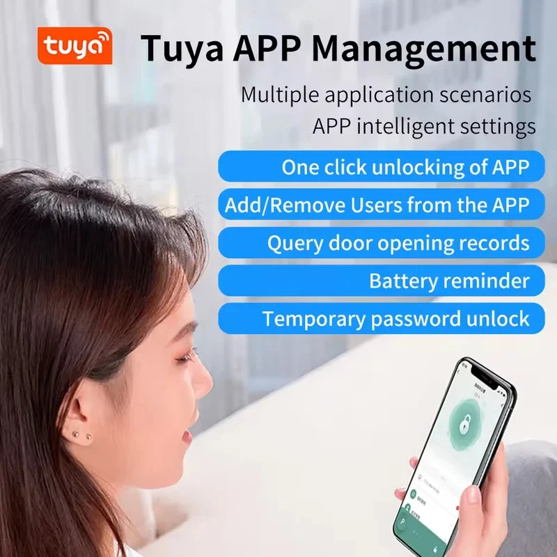 Tuya App Bluetooth Smart Finge - Door Handle Bar recension och pris
