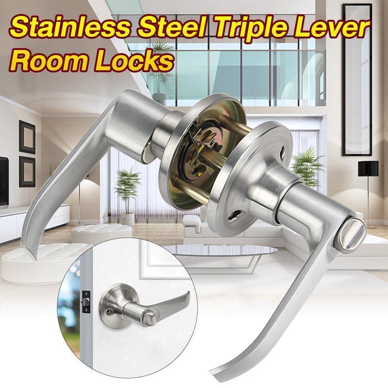 1Pc Indoor Room Door Lock Alum - Door Handle Bar recension och pris